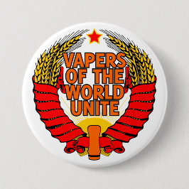 世界のVapersは結合します 缶バッジ
