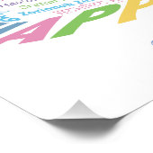 世界のWordBirthdayケーキポスター ポスター (コーナー)