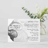 「世界はあなたのことわざのカキ殻 招待状 (スタンド正面)