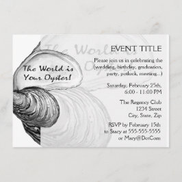 「世界はあなたのことわざのカキ殻 招待状