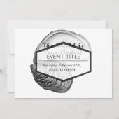 「世界はあなたのことわざのカキ殻 招待状 (裏面)