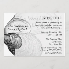 「世界はあなたのことわざのカキ殻 招待状
