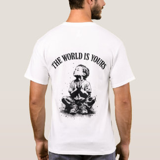 世界はあなたのもの メンズバックプリントTシャツ Tシャツ