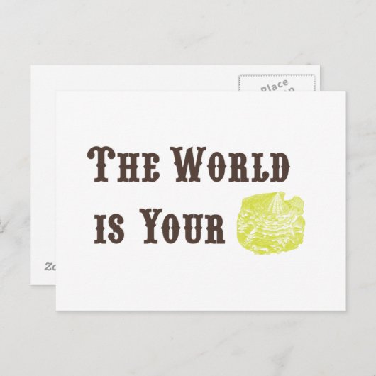 世界はあなたのオイスターのはがき ポストカード (正面/裏面)