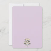 世界はあなたのオイスターエレガントブライダルシャワー 招待状 (裏面)