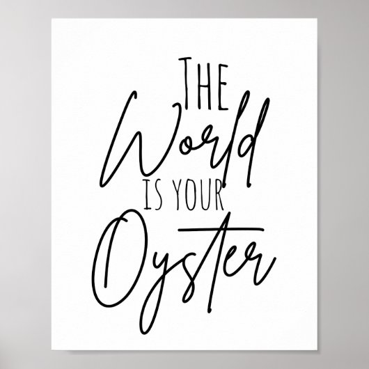 世界はあなたのオイスター子供部屋ポスター ポスター (正面)