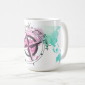 世界はあなたのタペストリーである コーヒーマグカップ (正面右)