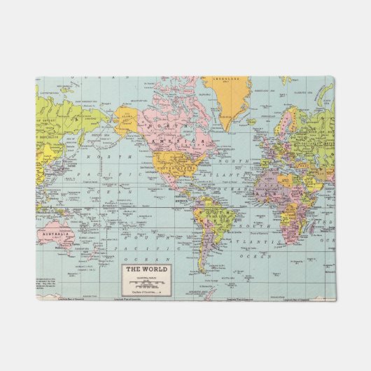 世界はあなたのドアにあります ドアマット (正面)