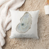 世界はあなたの牡蠣 水彩の牡蠣 クッション (ブランケット)