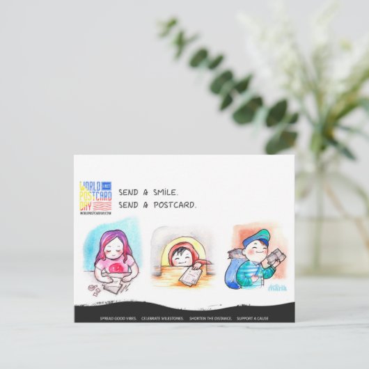 世界はがき日 ポストカード (スタンド正面)