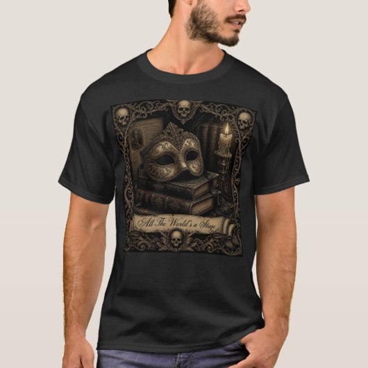 世界はすべて舞台 Tシャツ (正面)