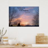 世界はただのキャンバスのソローのポスターにすぎない ポスター (キッチン)
