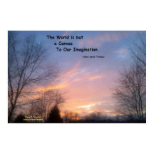 世界はただのキャンバスのソローのポスターにすぎない