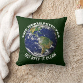 世界はのまわりにItの保清全な認識度 クッション (ブランケット)