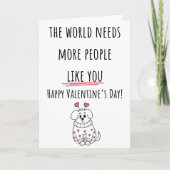 世界はもっとバレンタインの愛に溢れるべき カード (正面)