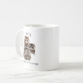 世界はより多くの知識を必要とする警告間抜けする コーヒーマグカップ (正面左)