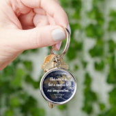 世界はキャンバスインスパイアの引用文 キーホルダー (手)