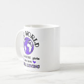 世界はスキューバダイビングが大好きな女の子をもっと必要としている コーヒーマグカップ (正面左)