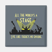 世界はステージのインスパイア引用文 クール マグネット (正面)