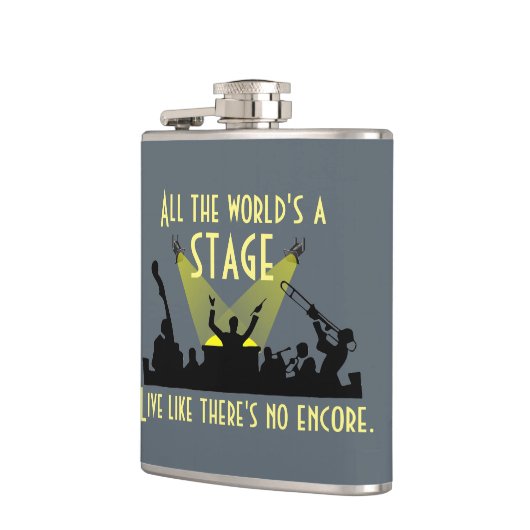 世界はステージインスパイアの引用文 フラスク (左)