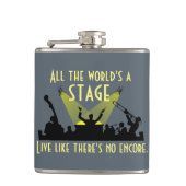 世界はステージインスパイアの引用文 フラスク (正面)