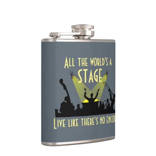 世界はステージインスパイアの引用文 フラスク (右)