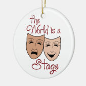 世界はステージ セラミックオーナメント (左)