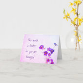 世界はボンカーだが、君は美しいカードだ カード (黄色い花)