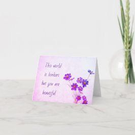 世界はボンカーだが、君は美しいカードだ カード