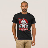 世界は不条理ユニコーン モンスター 楽しい 存在 Tシャツ (正面フル)