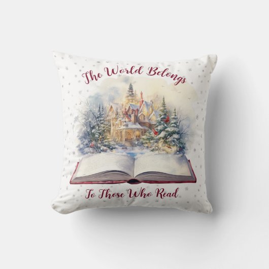 世界は人の読デザインだ クッション (正面)