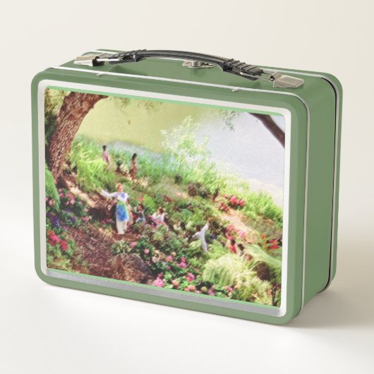 世界は円形の金属弁当箱である メタルランチボックス (裏面)