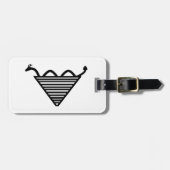 世界は勇敢なネス・モンスターに属している ラゲッジタグ (正面横)