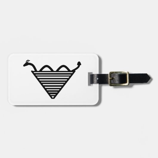 世界は勇敢なネス・モンスターに属している ラゲッジタグ (正面横)