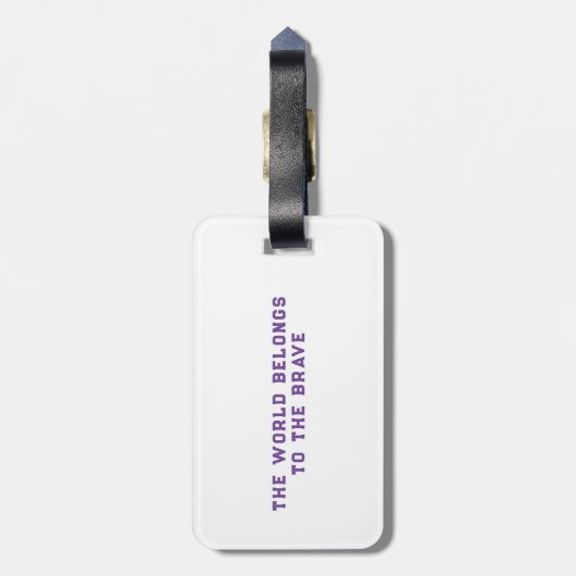 世界は勇敢なネス・モンスターに属している ラゲッジタグ (裏面縦)