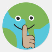 世界は口を閉ざして手を握っていた ラウンドシール (正面)