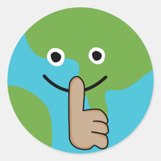 世界は口を閉ざして手を握っていた ラウンドシール (正面)