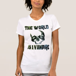 世界は吸血鬼です Tシャツ