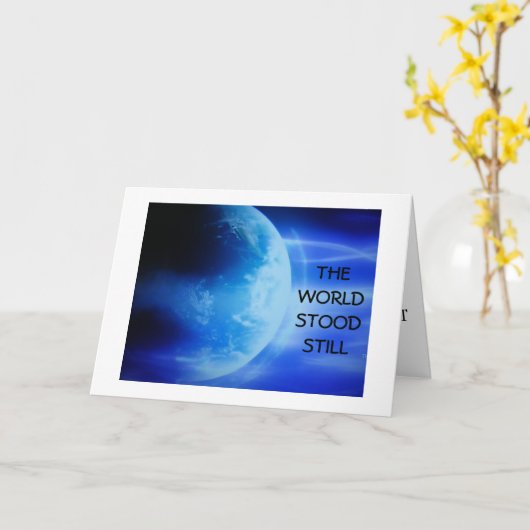 世界は命日を待った カード (黄色い花)