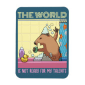 世界は地豚を歌う準備ができていない マグネット (縦)