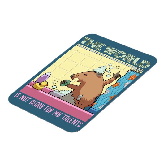 世界は地豚を歌う準備ができていない マグネット (左側)