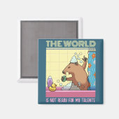 世界は地豚を歌う準備ができていない マグネット (正面/裏面)