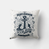 世界は大きい行きます探検しますです クッション (裏面)