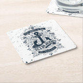 世界は大きい行きます探検しますです スクエアペーパーコースター (アングル)