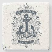 世界は大きい行きます探検しますです ストーンコースター (正面)