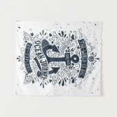 世界は大きい行きます探検しますです タペストリー (正面(横))