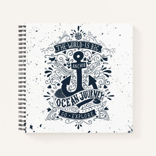 世界は大きい – 探検に行く ノートブック (正面)