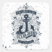 世界は大きい – 探索に行く スクエアシール (正面)