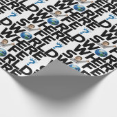 世界は安全か？私たちは自由と平和を求める ラッピングペーパー (角)