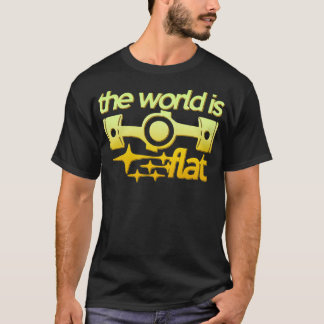 世界は平だ Tシャツ
